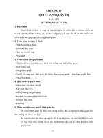 QUYẾT ĐỊNH QUẢN TRỊ