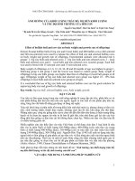 ẢNH HƯỞNG CỦA KHỐI LƯỢNG TRÂU BỐ, MẸ ĐẾN KHỐI LƯỢNG VÀ TỐC ĐỘ SINH TRƯỞNG CỦA ĐỜI CON
