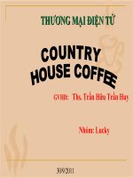 BÁO CÁO THƯƠNG MẠI ĐIỆN TỬ-COUNTRY HOUSE COFFEE
