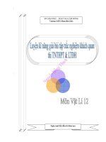 BÀI BÁO CÁO-LUYỆN KĨ NĂNG GIẢI BÀI TẬP TRẮC NGHIỆM KHÁCH QUAN THI TNTHPT VÀ LTĐH