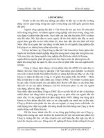 BÁO CÁO THỰC TẬP-ĐỒ ÁN-Xây dựng mức tiêu hao nguyên vật liệu cho sản phẩm Bentonite