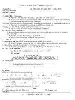 Tự chọn Toán 12 Cơ Bản Năm Học  20112012