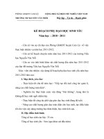 BÁO CÁO THỰC TẬP-KẾ HOẠCH PHỤ ĐẠO HỌC SINH YẾU