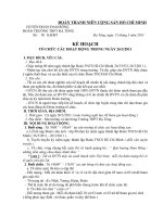 kế hoạch hoạt động trong ngyaf 26.3.2011