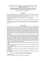 Kết quả bước đầu nghiên cứu chọn tạo bốn dòng gà thịt TP1, TP2, TP3 và TP4