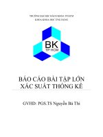 BÁO CÁO BÀI TẬP LỚN-XÁC SUẤT THỐNG KÊ
