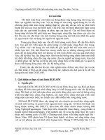 đồ án kỹ thuật cơ khí   Ứng dựng mô hình DUFLOW tính toán dòng chảy sông Thu Bồn - Vụ Gia