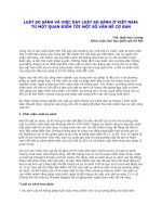 LUẬT SO SÁNH VÀ VIỆC DẠY LUẬT SO SÁNH Ở VIỆT NAM: TỪ MỘT QUAN ĐIỂM TỚI MỘT SỐ VẤN ĐỀ CƠ BẢN