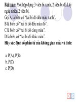 Bài 6. Quy tắc cộng xác suất (tiết 1)