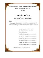 THUYẾT TRÌNH HỆ THỐNG NHÚNG-CHƯƠNG 11-XÁC ĐỊNH CHƯƠNG TRÌNH KHỞI TẠO VÀ TÀI LIỆU LIÊN QUAN ĐẾN THIẾT KẾ HỆ THỐNG NHÚNG
