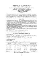 Nghiên cứu khả năng sản xuất của gà bố mẹ Marshall nhập nội