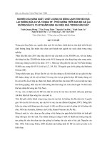 Nghiên cứu năng suất, chất lượng và đông lạnh tinh bò đực lai hướng sữa 3 4 và 7 8 máu HF, phối giống trên đàn bò cái lai hướng sữa F2, F3 HF nhằm đánh giá hiệu quả trong sản xuất