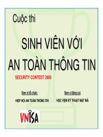 BÀI BÁO CÁO CUỘC THI-SINH VIÊN VỚI AN TOÀN THÔNG TIN