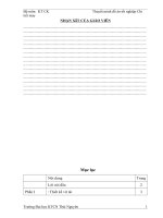 đồ án kỹ thuật cơ khí  Thiết kế hệ dẫn động vít tải để trộn muối iốt, dùng hộp giảm tốc bánh răng côn trụ cấp