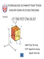 BÀI BÁO CÁO-LÝ THUYẾT ỨNG SUẤT