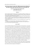 Một số giải pháp kỹ thuật phát triển chăn nuôi lợn hướng nạc phù hợp với điều kiện chăn nuôi nông hộ tại tỉnh Quảng Trị