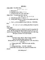 ĐỀ TOÁN ÔN TẬP THI TUYỂN VÀO THPT 2009-2010 (ĐẾ 23