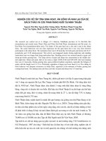 Nghiên cứu về tập tính sinh hoạt, ăn uống và nhai lại của dê Bách Thảo và cừu Phan Rang nuôi tại Ninh Thuận