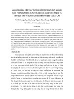 Ảnh hưởng của việc thay thế các mức protein thoát qua (By-pas protein) trong khẩu phần đến khả năng tăng trọng và hiệu quả kinh tế của bò lai Brahman vỗ béo tại Đắc lắc