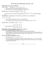 Đề Toán LTĐH -Đáp Án