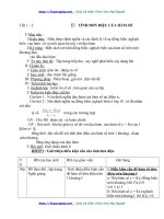 giáo án giải tích nâng cao 12-học kì  1