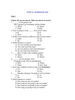 3 test trac nghiem - Unit 14