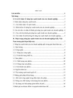 Các chỉ tiêu và nhân tố đánh giá năng lực cạnh tranh các doanh nghiệp giấy Việt Nam