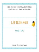 BÀI BÁO CÁO-LẬP TRÌNH WEB-CHƯƠNG 7