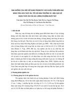 Ảnh hưởng của việc bổ sung probiotic vào khẩu phần đến khả năng tiêu hóa thức ăn, tốc độ sinh trửng, hiệu quả sử dụng thức ăn của gà Lương phượng nuôi thịt