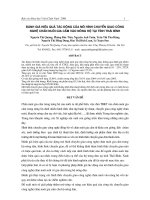Đánh giá hiệu quả tác động của mô hình chuyển giao công nghệ chăn nuôi gia cầm vào nông hộ tại tỉnh Thái Bình