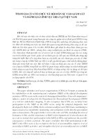 Tham gia của tổ chức xã hội dân sự vào giám sát và đánh giá lĩnh vực ODA tại Việt Nam