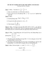 Đe th tot nghiep THPT nam 2011 theo chuan kien thuc cua BGD & ĐT