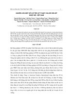 Nghiên cứu một số chỉ tiêu kỹ thuật của bò sữa mỹ nhập nội Việt Nam