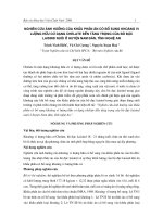 Nghiên cứu ảnh hưởng của khẩu phần ăn có bổ sung khoáng vi lượng hữu cơ dạng chelate đến tăng trọng của bò đực laisind nuôi ở huyện Nam đàn, tỉnh nghệ an