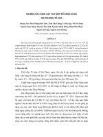 Nghiên cứu chọn tạo một số dòng ngan giá trị kinh tế cao