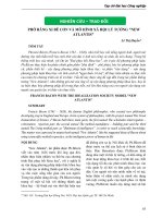 PHỜ RĂNG XI BÊ CƠN VÀ MÔ HÌNH XÃ HỘI LÝ TƯỞNG "NEW ATLANTIS