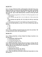 BỘ ĐỀ THI BÍ THƯ CHI ĐOÀN GIỎI NĂM 2011