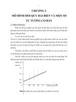 MÔ HÌNH HỒI QUY HAI BIẾN VÀ MỘT SỐ TƯ TƯỞNG CƠ BẢN