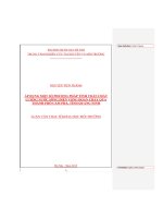 luận văn full áp dụng một số phương pháp tính toán chất lượng nước sông diễn vọng đoạn chảy qua thành phố cẩm phả, tỉnh quảng ninh