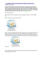 Cách đăng kí để mở mã trường thi Violympic cho giáo viên