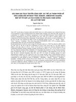 Xác định giá trị di truyền cộng gộp, ưu thế lai thành phần về sản lượng sữa dê Bách thảo, Babari, Jumnapari, Saanen, một số tổ hợp lai của chúng và ứng dụng chọn giống dê lai ở Việt Nam