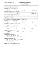 Đề KT chương 2 (Số học 6)