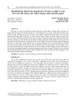 Mô hình dự toán sự khuếch tán ion clorua vào vết nứt bê tông cốt thép trong môi trường biển