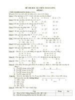 Đề thi học kỳ toán6