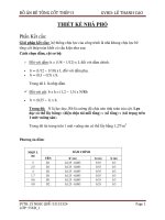 đồ án bê tông cốt thép II (thiết kế nhà phố kèm bản vẽ)