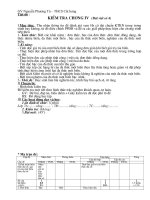 Kiểm tra ĐS 7 chương 4 (ma trận mới ) hay và chuẩn