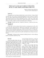 Phân lập và sàng lọc vi khuẩn nitrat hóa để xử lý nước trong nuôi trồng thủy sản