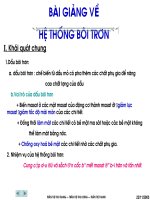 BÀI GIẢNG VỀ  Hệ thống bôi trơn