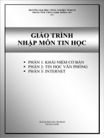 giáo trình nhập môn tin học