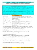 Một số bài hình học giải tích trong kỳ thi tuyển sinh đại học